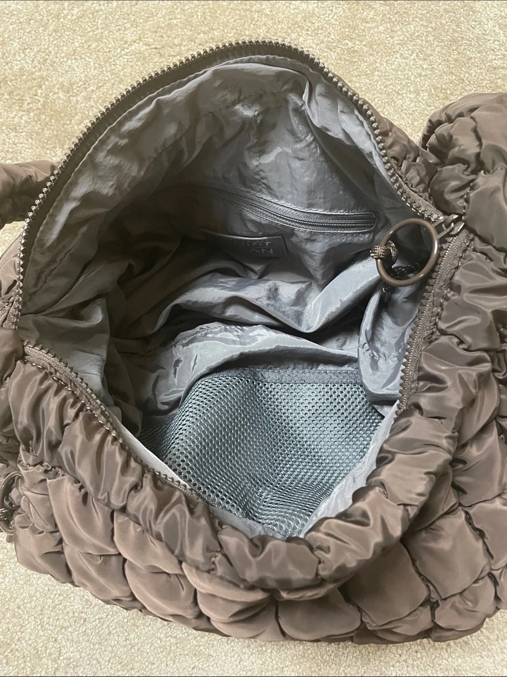 Urban Expressions Tamsin Quilted Puffer Hobo Bag